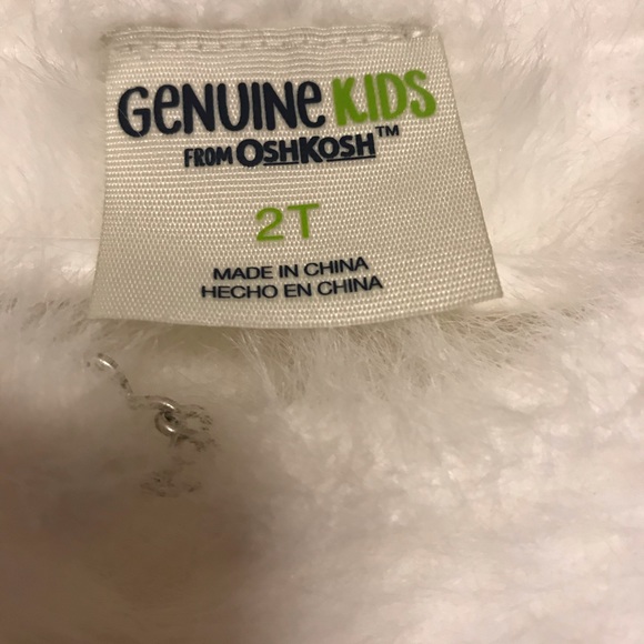 Furry jacket. GENUINE KIDS By Osh Kosh 🐰 - Picture 3 of 5